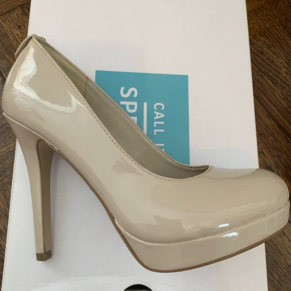 Call it Spring Platform Patent Leather Heels